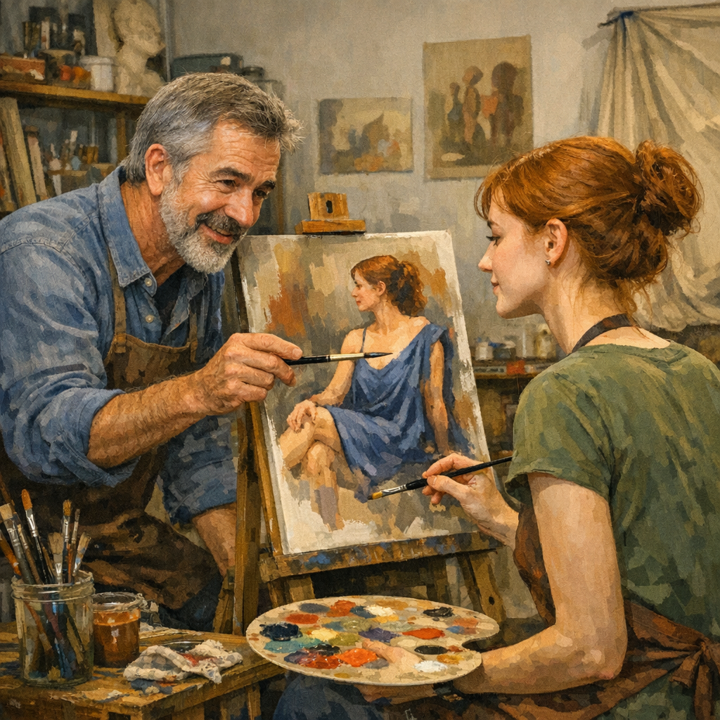 one on one art teach